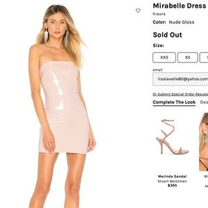 h:ours Mirabelle Dress in Nude Gloss size XS